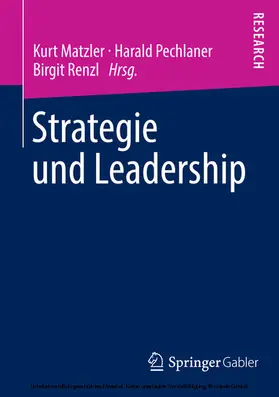 Matzler / Pechlaner / Renzl |  Strategie und Leadership | eBook | Sack Fachmedien
