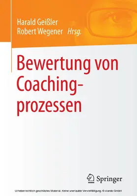 Geißler / Wegener | Bewertung von Coachingprozessen | E-Book | www.sack.de