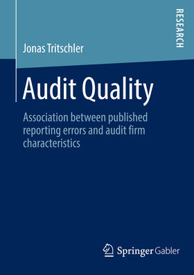 Tritschler | Audit Quality | E-Book | sack.de