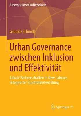 Schmidt |  Urban Governance zwischen Inklusion und Effektivität | Buch |  Sack Fachmedien