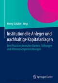 Schäfer |  Institutionelle Anleger und nachhaltige Kapitalanlagen | eBook | Sack Fachmedien