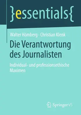 Hömberg / Klenk |  Die Verantwortung des Journalisten | eBook | Sack Fachmedien