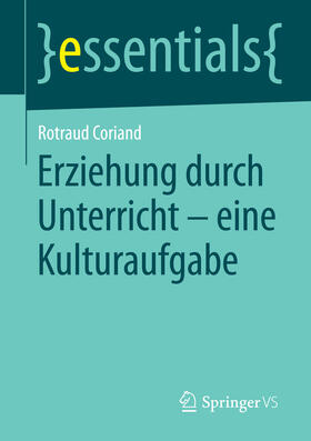 Coriand | Erziehung durch Unterricht - eine Kulturaufgabe | E-Book | sack.de