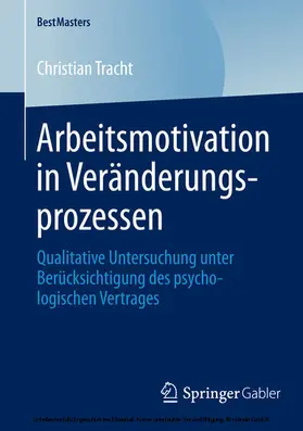 Tracht | Arbeitsmotivation in Veränderungsprozessen | E-Book | sack.de
