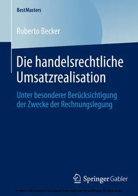 Becker | Die handelsrechtliche Umsatzrealisation | E-Book | www.sack.de