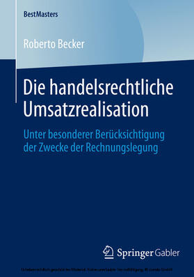 Becker | Die handelsrechtliche Umsatzrealisation | E-Book | sack.de