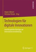 Förster / Jähnert |  Technologien für digitale Innovationen | Buch |  Sack Fachmedien