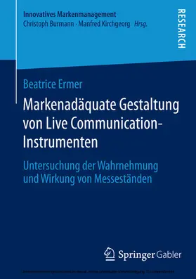 Ermer |  Markenadäquate Gestaltung von Live Communication-Instrumenten | eBook | Sack Fachmedien