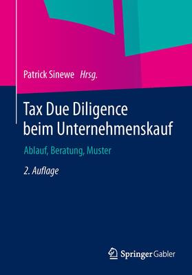 Sinewe | Tax Due Diligence beim Unternehmenskauf | Buch | 978-3-658-05031-3 | sack.de
