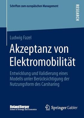 Fazel | Akzeptanz von Elektromobilität | Buch | 978-3-658-05089-4 | sack.de