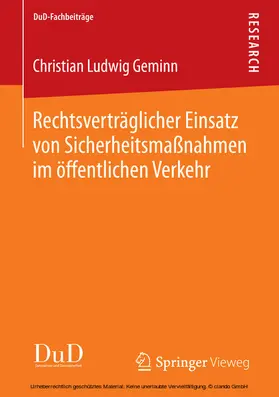 Geminn | Rechtsverträglicher Einsatz von Sicherheitsmaßnahmen im öffentlichen Verkehr | E-Book | www.sack.de