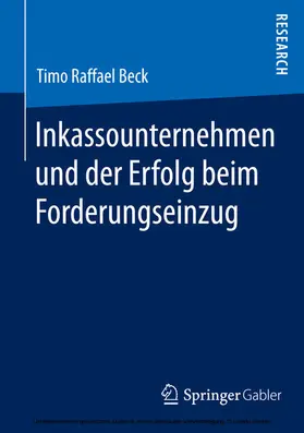 Beck | Inkassounternehmen und der Erfolg beim Forderungseinzug | E-Book | www.sack.de