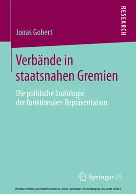 Gobert |  Verbände in staatsnahen Gremien | eBook | Sack Fachmedien