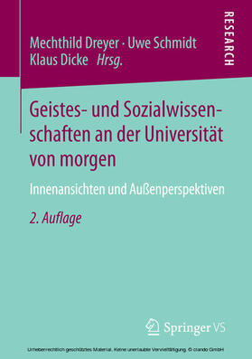 Dreyer / Schmidt / Dicke | Geistes- und Sozialwissenschaften an der Universität von morgen | E-Book | sack.de