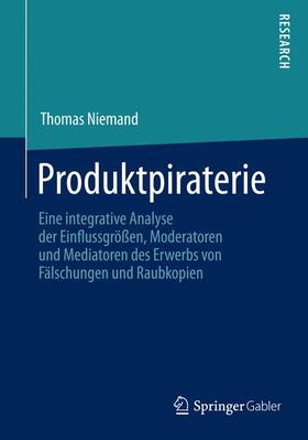 Niemand | Produktpiraterie | Buch | 978-3-658-05594-3 | sack.de