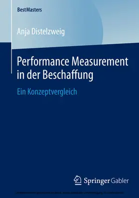 Distelzweig | Performance Measurement in der Beschaffung | E-Book | sack.de