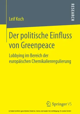 Koch |  Der politische Einfluss von Greenpeace | eBook | Sack Fachmedien