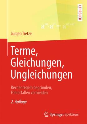 Tietze |  Terme, Gleichungen, Ungleichungen | Buch |  Sack Fachmedien
