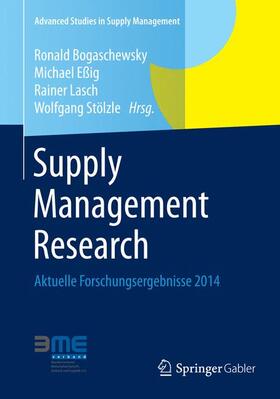 Bogaschewsky / Stölzle / Eßig | Supply Management Research | Buch | 978-3-658-06199-9 | sack.de