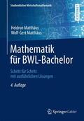 Matthäus |  Mathematik für BWL-Bachelor | Buch |  Sack Fachmedien