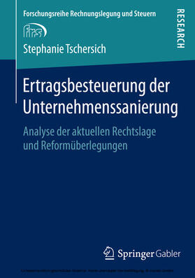 Tschersich | Ertragsbesteuerung der Unternehmenssanierung | E-Book | sack.de