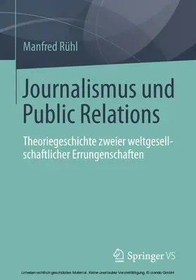 Rühl |  Journalismus und Public Relations | eBook | Sack Fachmedien