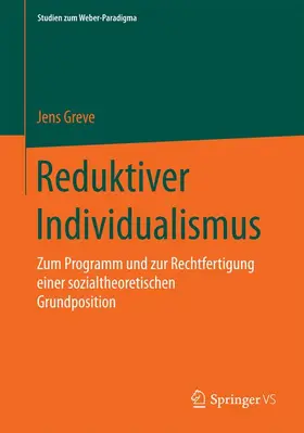Greve |  Reduktiver Individualismus | Buch |  Sack Fachmedien