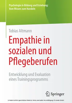 Altmann |  Empathie in sozialen und Pflegeberufen | eBook | Sack Fachmedien