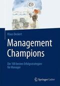 Deckert |  Management Champions | Buch |  Sack Fachmedien