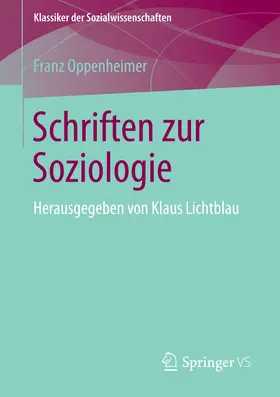 Oppenheimer / Lichtblau | Schriften zur Soziologie | E-Book | www.sack.de