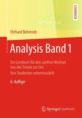 Behrends |  Analysis Band 1 | Buch |  Sack Fachmedien