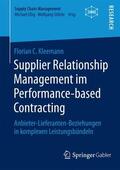 Kleemann |  Supplier Relationship Management im Performance-based Contracting | Buch |  Sack Fachmedien