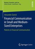 Zureck |  Financial Communication in Small and Medium-Sized Enterprises | Buch |  Sack Fachmedien