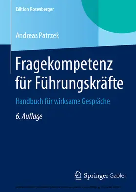 Patrzek |  Fragekompetenz für Führungskräfte | eBook | Sack Fachmedien
