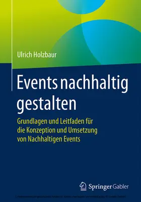Holzbaur | Events nachhaltig gestalten | E-Book | sack.de