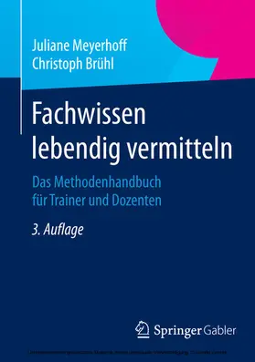 Meyerhoff / Brühl |  Fachwissen lebendig vermitteln | eBook | Sack Fachmedien