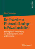 Sonnberger |  Der Erwerb von Photovoltaikanlagen in Privathaushalten | Buch |  Sack Fachmedien