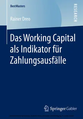 Dreo | Das Working Capital als Indikator für Zahlungsausfälle | E-Book | www.sack.de