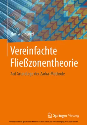 Hübel | Vereinfachte Fließzonentheorie | E-Book | www.sack.de