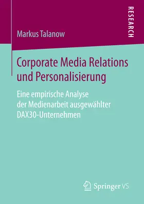 Talanow | Corporate Media Relations und Personalisierung | E-Book | www.sack.de