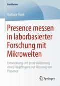 Frank |  Presence messen in laborbasierter Forschung mit Mikrowelten | Buch |  Sack Fachmedien