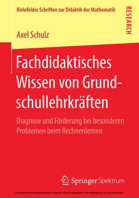 Schulz |  Fachdidaktisches Wissen von Grundschullehrkräften | eBook | Sack Fachmedien