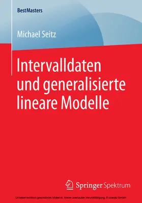 Seitz | Intervalldaten und generalisierte lineare Modelle | E-Book | www.sack.de