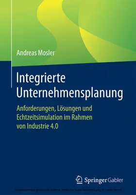 Mosler | Integrierte Unternehmensplanung | E-Book | www.sack.de