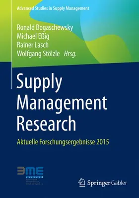 Bogaschewsky / Eßig / Lasch |  Supply Management Research | Buch |  Sack Fachmedien