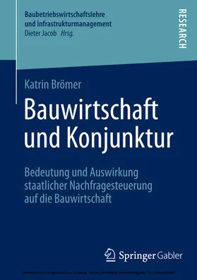 Brömer |  Bauwirtschaft und Konjunktur | eBook | Sack Fachmedien