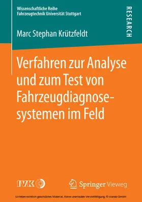 Krützfeldt | Verfahren zur Analyse und zum Test von Fahrzeugdiagnosesystemen im Feld | E-Book | sack.de