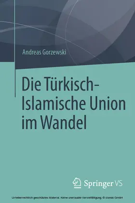 Gorzewski |  Die Türkisch-Islamische Union im Wandel | eBook | Sack Fachmedien