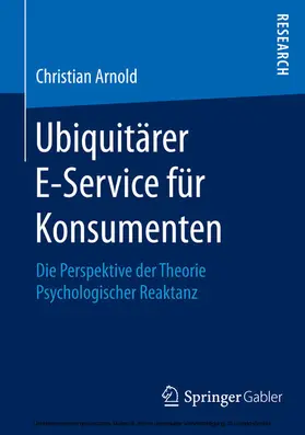 Arnold |  Ubiquitärer E-Service für Konsumenten | eBook | Sack Fachmedien
