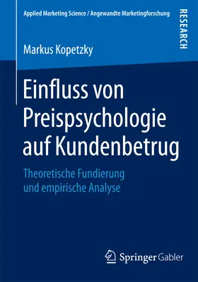 Kopetzky | Einfluss von Preispsychologie auf Kundenbetrug | E-Book | www.sack.de